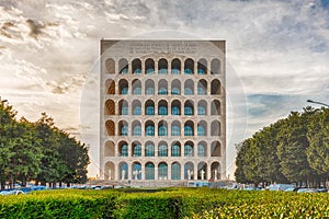 The Palazzo della CiviltÃÂ  Italiana, aka Square Colosseum, Rome, Italy